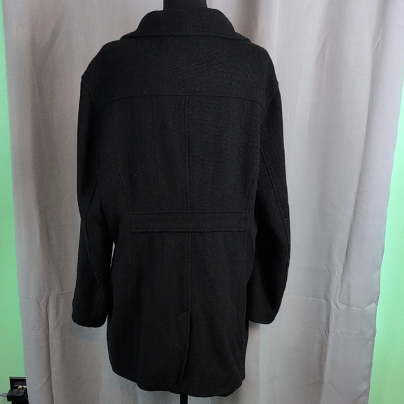 GAP Elegant Black Pea Coat for Women - Picture 2 of 8